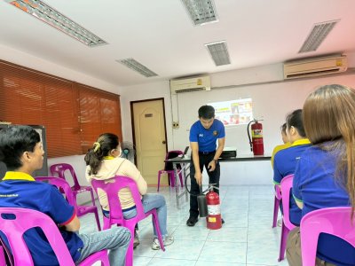 การฝึกอบรมหลักสูตรดับเพลิงและซ้อมอพยพหนีไฟประจำปี 2568