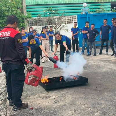 การฝึกอบรมหลักสูตรดับเพลิงและซ้อมอพยพหนีไฟประจำปี 2568