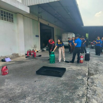 การฝึกอบรมหลักสูตรดับเพลิงและซ้อมอพยพหนีไฟประจำปี 2568