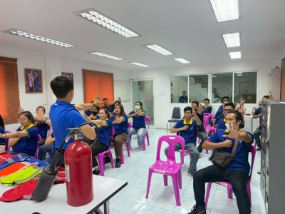 การฝึกอบรมหลักสูตรดับเพลิงและซ้อมอพยพหนีไฟประจำปี 2568