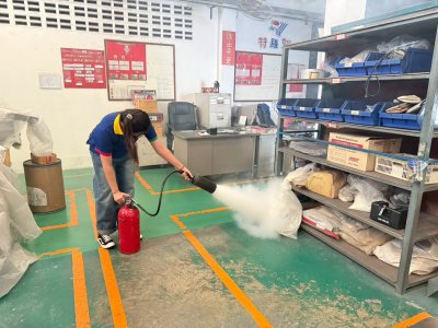 การฝึกอบรมหลักสูตรดับเพลิงและซ้อมอพยพหนีไฟประจำปี 2568