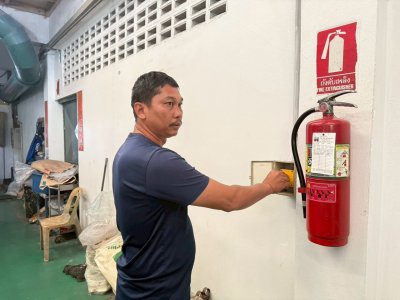 การฝึกอบรมหลักสูตรดับเพลิงและซ้อมอพยพหนีไฟประจำปี 2568