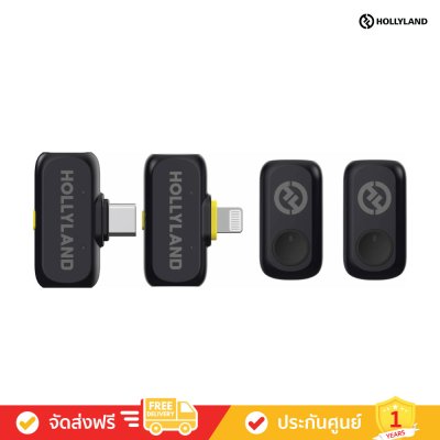 Hollyland Lark A1 Combo (Space Gray) (ไมโครโฟนไร้สาย)