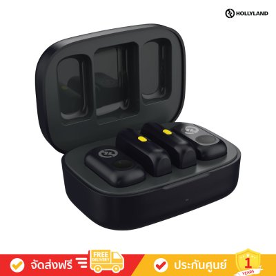 Hollyland Lark A1 Combo (Space Gray) (ไมโครโฟนไร้สาย)
