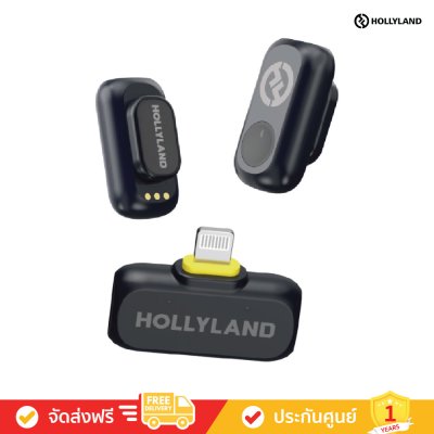 Hollyland Lark A1 Mini Duo with Lightning (Space Gray) (ไมโครโฟนไร้สาย)