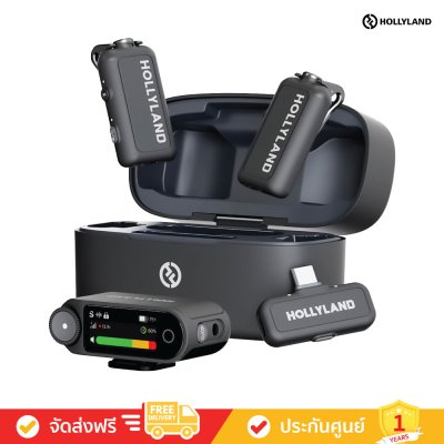 Hollyland Lark MAX 2 Combo (ฺBlack) (ไมโครโฟนไร้สาย)