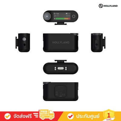 Hollyland Lark MAX 2 Ultimate Combo (ฺBlack) (ไมโครโฟนไร้สาย)