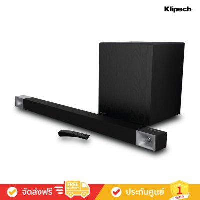 Klipsch Cinema 800 - Dolby Atmos® Sound Bar & Wireless Subwoofer (ซาวด์บาร์พร้อมซับวูฟเฟอร์)