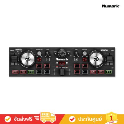 Numark DJ2GO2 Touch - Pocket DJ Controller with Capacitive Touch Jog Wheels  (เครื่องเล่นดีเจ)