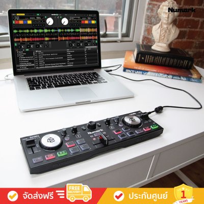Numark DJ2GO2 Touch - Pocket DJ Controller with Capacitive Touch Jog Wheels  (เครื่องเล่นดีเจ)