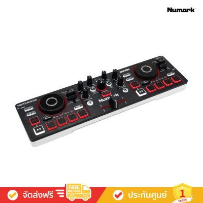 Numark MixTrack Go - Ultra‑compact 2‑deck DJ controller (เครื่องเล่นดีเจ)