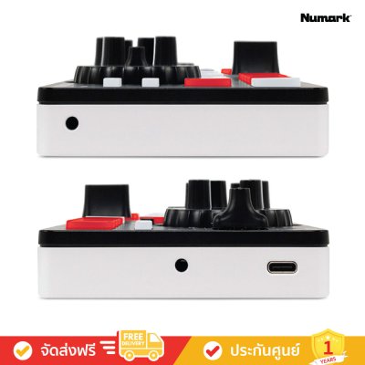 Numark MixTrack Go - Ultra‑compact 2‑deck DJ controller (เครื่องเล่นดีเจ)