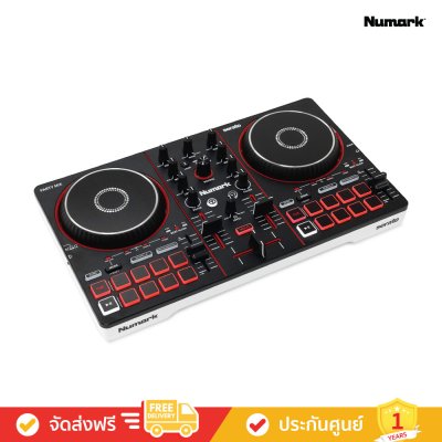 Numark Party Mix III - 2-deck DJ controller with built-in LED lighting (เครื่องเล่นดีเจ)
