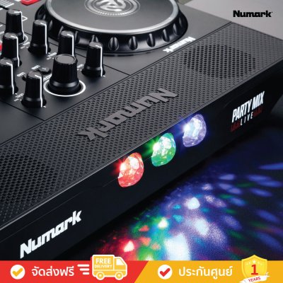 Numark Party Mix Live - DJ Controller with Built-In Light Show and Speakers  (เครื่องเล่นดีเจ)
