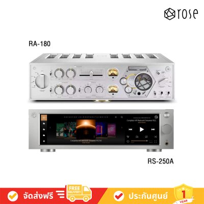 Hifi Rose RA-180 + RS-250A Network Streamer เครื่องเล่น แอมป์ฟังเพลง