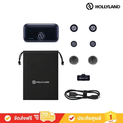 Hollyland Lark M3 Combo 2TX & 1RX (Space Gray, with USB-C RX) Wireless Microphone