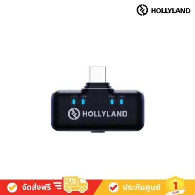 HollyLand LARK M3 Combo 4TX & 2RX (Space Gray, with Camera RX + USB-C RX) Wireless Microphone