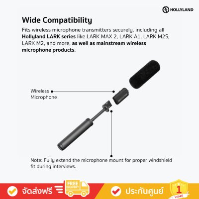 HollyLand HL Interview Adaptor for Wireless Microphones (Handheld/Desktop) (อุปกรณ์เสริมไมโครโฟน)