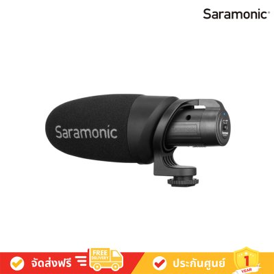 Saramonic CamMic+ - Battery-Powered Camera-Mount Shotgun Microphone