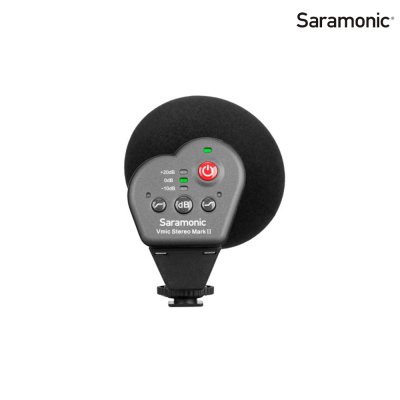 Saramonic Vmic Stereo Mark II Condenser Microphone ไมโครโฟนช็อตกันติดหัวกล้อง