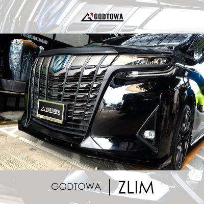 ผลงานติดตั้ง ชุดแต่ง GODTOWA ZLIM FOR ALPHARD LUXURY ประกอบด้วย ลิ้นหน้า • ลิ้นข้าง • ลิ้นหลัง 