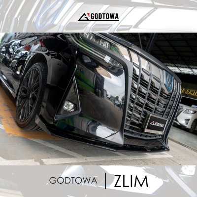 ผลงานติดตั้ง ชุดแต่ง GODTOWA ZLIM FOR ALPHARD LUXURY ประกอบด้วย ลิ้นหน้า • ลิ้นข้าง • ลิ้นหลัง 