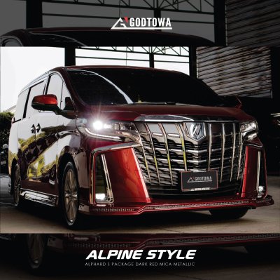 "ALPINE STYLE" ALPHARD S PACKAGE DARK RED MICA METALLIC