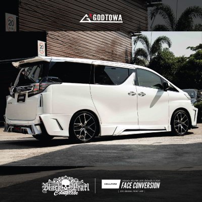 VELLFIRE 2015 ชุดแต่ง BLACK PEARL COMPLETE ออพชั่นไฟหน้าเดิม 2015