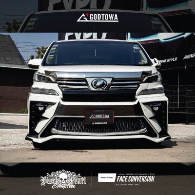 VELLFIRE 2015 ชุดแต่ง BLACK PEARL COMPLETE ออพชั่นไฟหน้าเดิม 2015