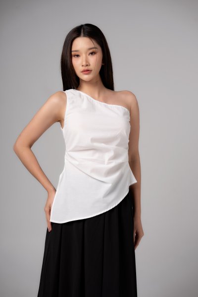 ONE-SHOULDER TOP