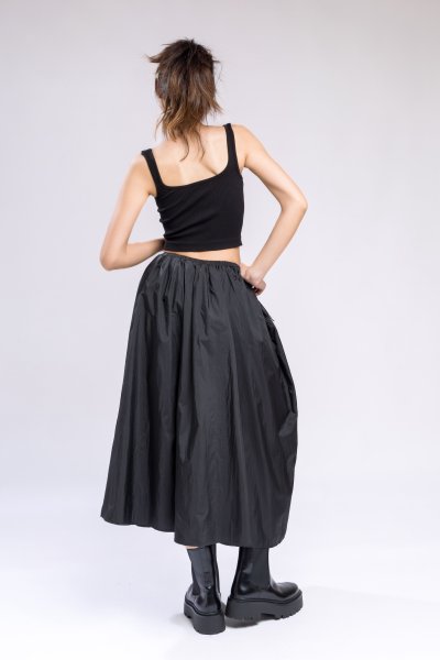 VOLUMINOUS MIDI SKIRT