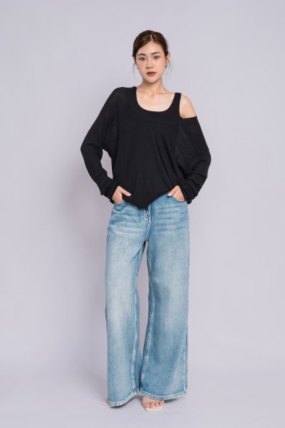 KNITTING LONG SLEEVE AND TANK TOP SET