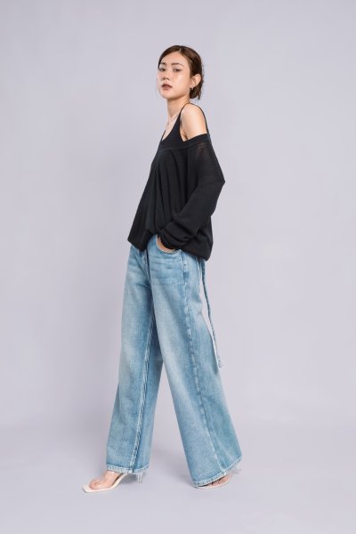 KNITTING LONG SLEEVE AND TANK TOP SET