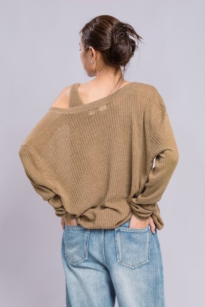 KNITTING LONG SLEEVE AND TANK TOP SET