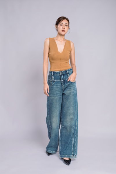 CARGO POCKET MINI DENIM SKIRT
