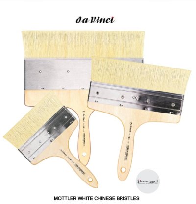 da vinci brush : 2475 MOTTLER white chinese bristles