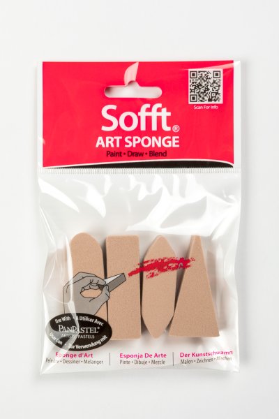 ฟองน้ำ สำหรับสีพาสเทล Soft Art Sponge Mixed Shape