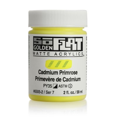 สีอะคริลิค เนื้อแมท เกรดอาร์ทติส SoFlat Cadmium Primrose