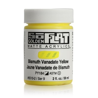 สีอะคริลิค เนื้อแมท เกรดอาร์ทติส SoFlat Bismuth Vanadat Yellow