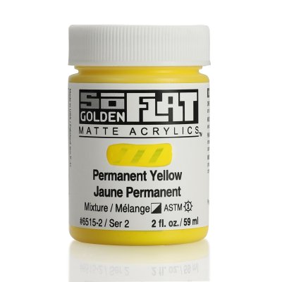 Golden So Flat Matte Acrylic Paint- Permanent Yellow