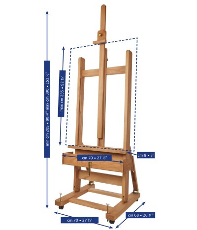 Mabef Easel : M-04 Easel with Crank