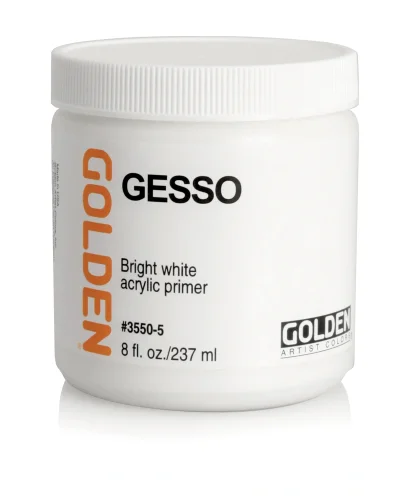Gloden Acrylic Gesso: Gesso ( Acrylic Primer ) 237ml