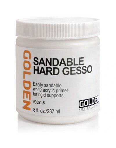 Golden Acrylic Gesso: Sandable Hard Gesso