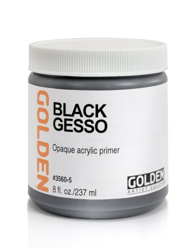 Golden Acrylic Gesso: Black Gesso 237ml