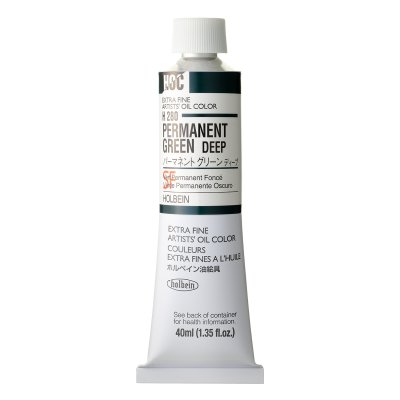 Holbein Oil Color Artist Grade : Permanent Green Deep