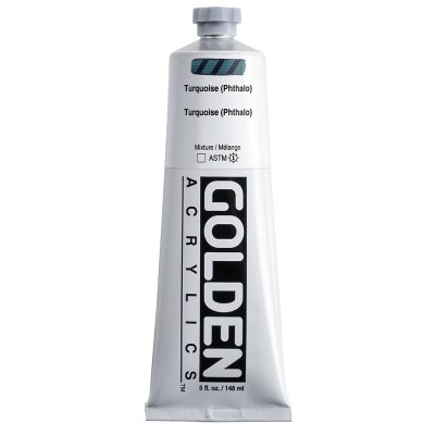 Golden Heavy Body Acrylic Color : Turquoise (Phthalo)