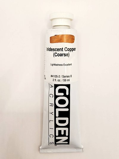 Golden Heavy Body Acrylic Color : Iridescent Copper (coarse)