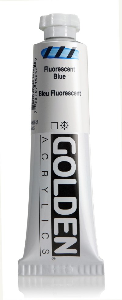 Golden Heavy Body Acrylic Color : Fluorescent Blue