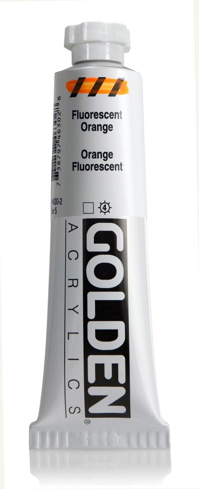 Golden Heavy Body Acrylic Color : Fluorescent Orange