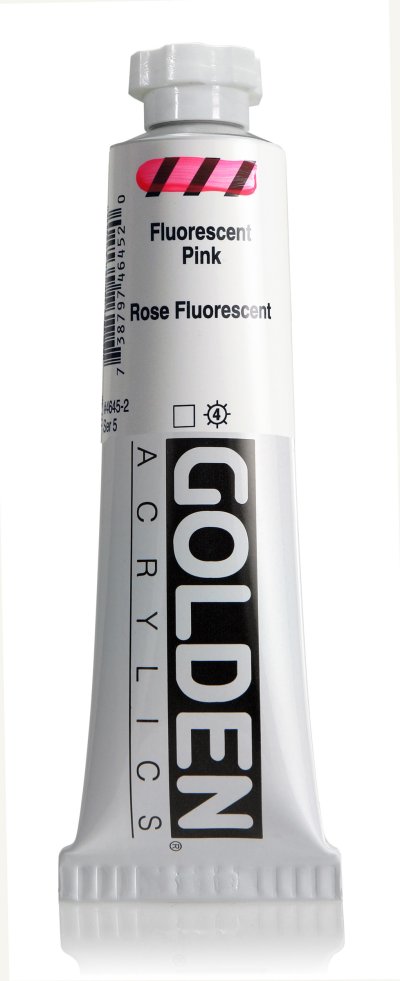 Golden Heavy Body Acrylic Color : Fluorescent Pink